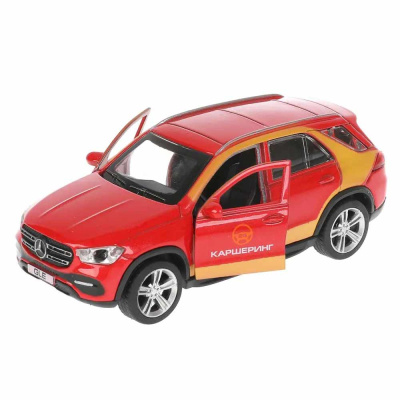 Металлическая инерционная машинка MERCEDES-BENZ GLE КАРШЕРИНГ 12 см Технопарк GLE-12DELI-RD 1